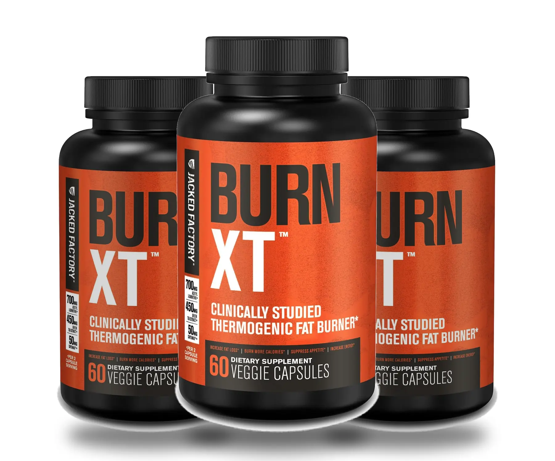 Three-bottle package of Burn XT with free shipping